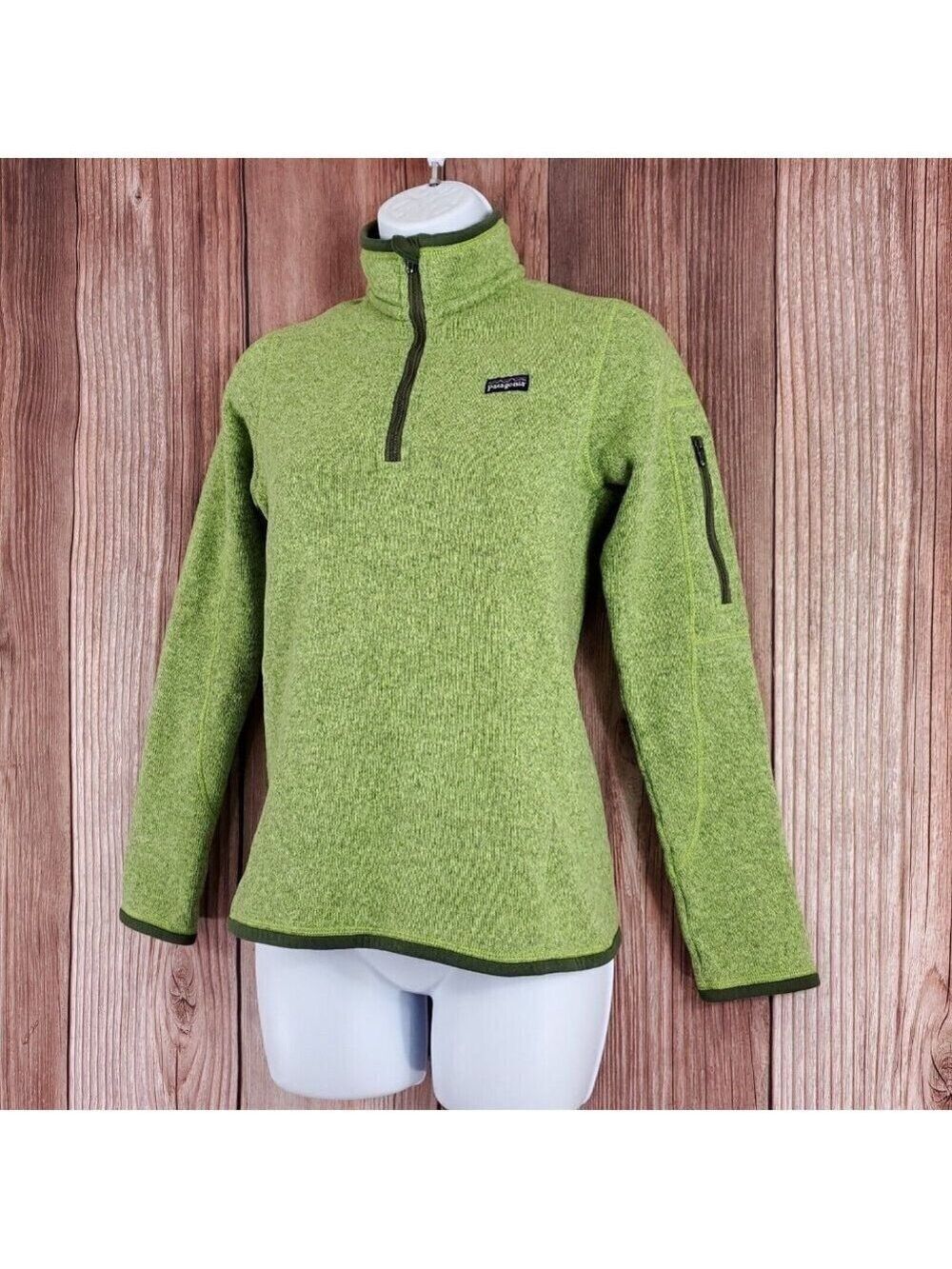 Patagonia Womens Size XS Better Sweater 1/4 Zip Pullover Green 25616 - Picture 3 of 14